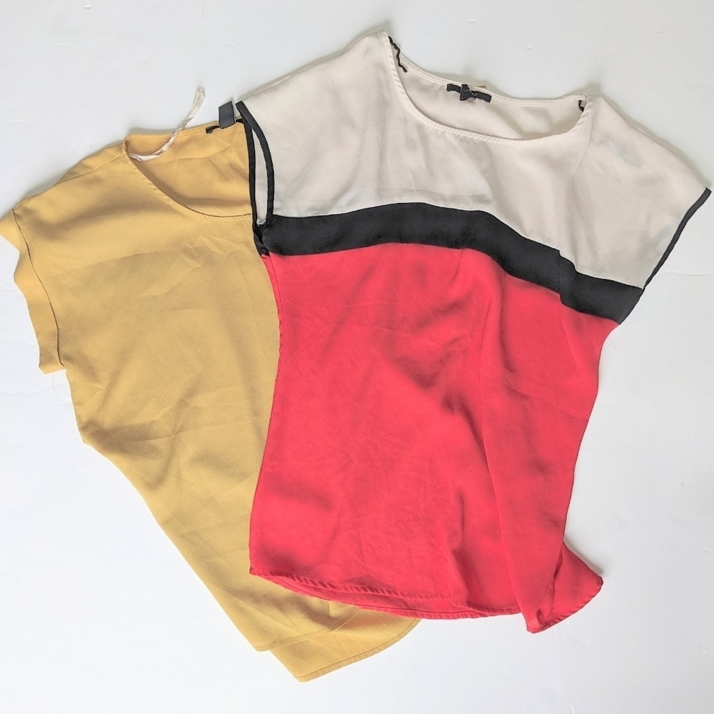 FOREVER 21 Cap Sleeve Smock Blouses Bundle